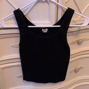 Garage black tank top